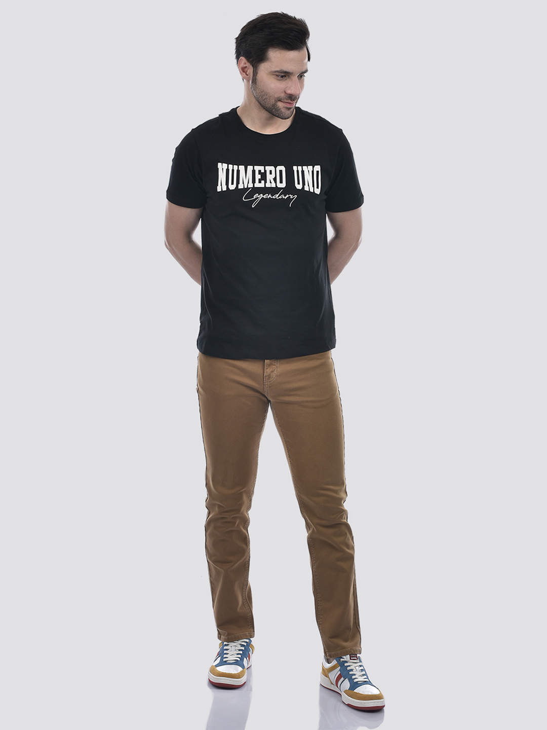 Numero Uno Men Solid Brown Jeans